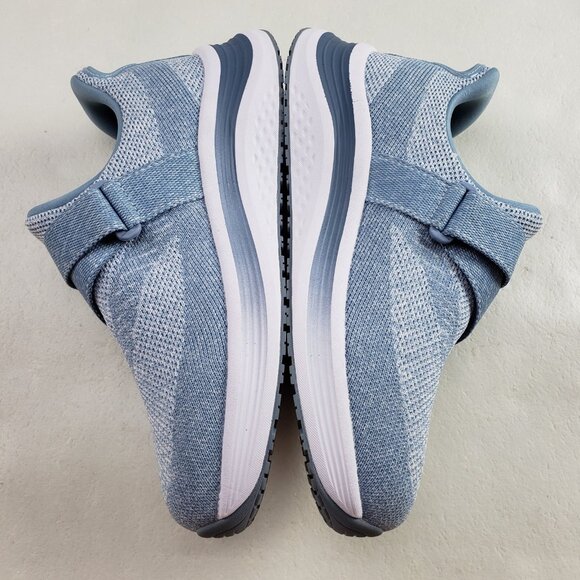 Orthofeet Naya Hands Free Shoe Womens 6.5 EE Wide Blue Slip On Comfort Sneaker - Picture 5 of 11